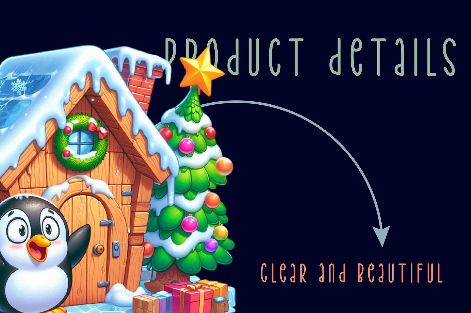 Christmas Funny Penguin House Clipart Bundle - CraftNest - Digital Crafting and Art
