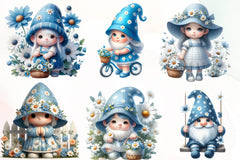 Spring Gnome Clipart Bundle - CraftNest - Digital Crafting and Art
