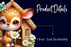 Spring Deer Clipart Bundle - CraftNest - Digital Crafting and Art