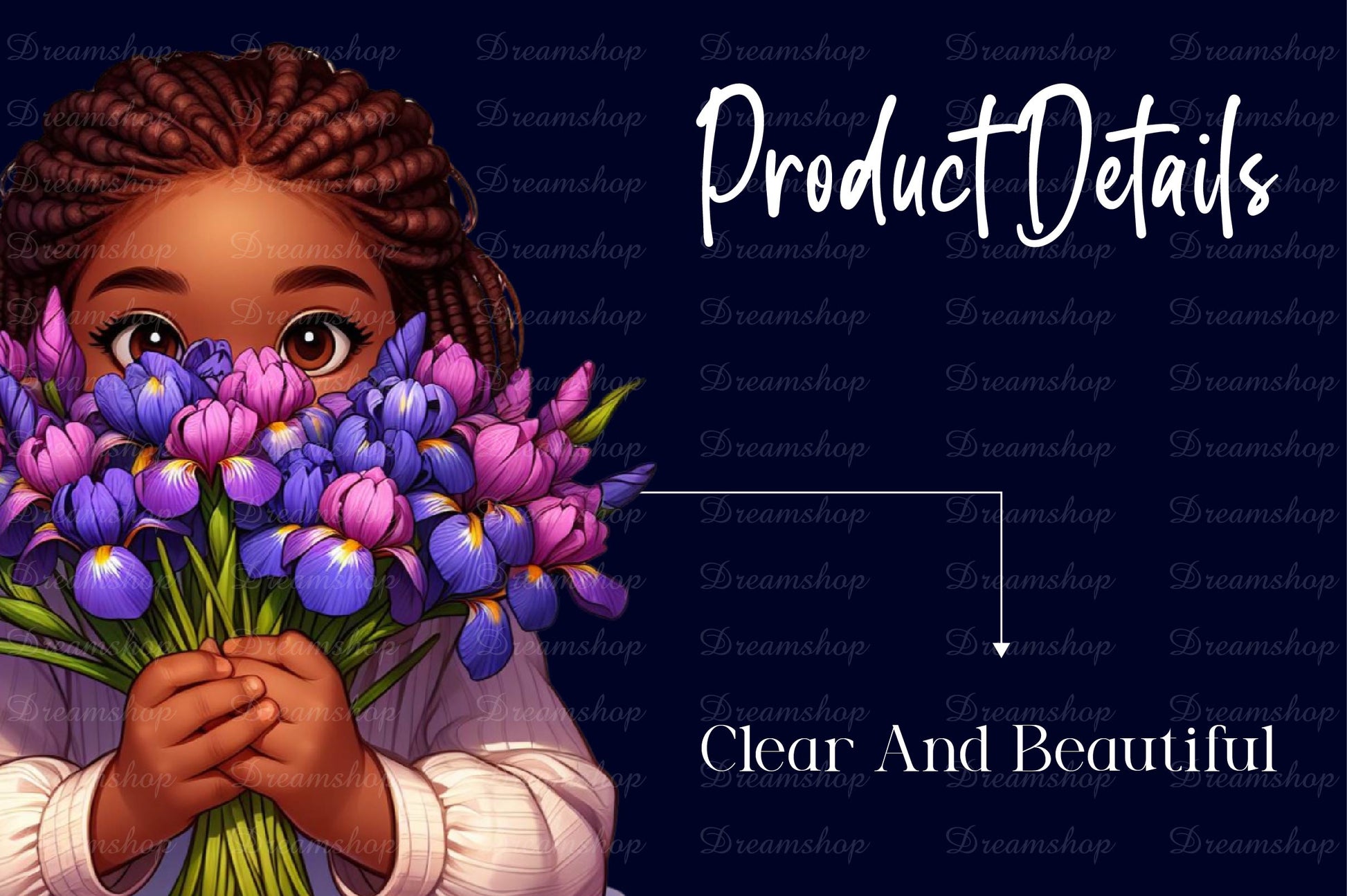 Little Girl With Bouquet Clipart Bundle - CraftNest - Digital Crafting and Art