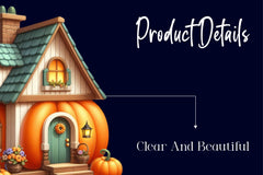 Pumpkin Cottage Clipart Bundle - CraftNest - Digital Crafting and Art