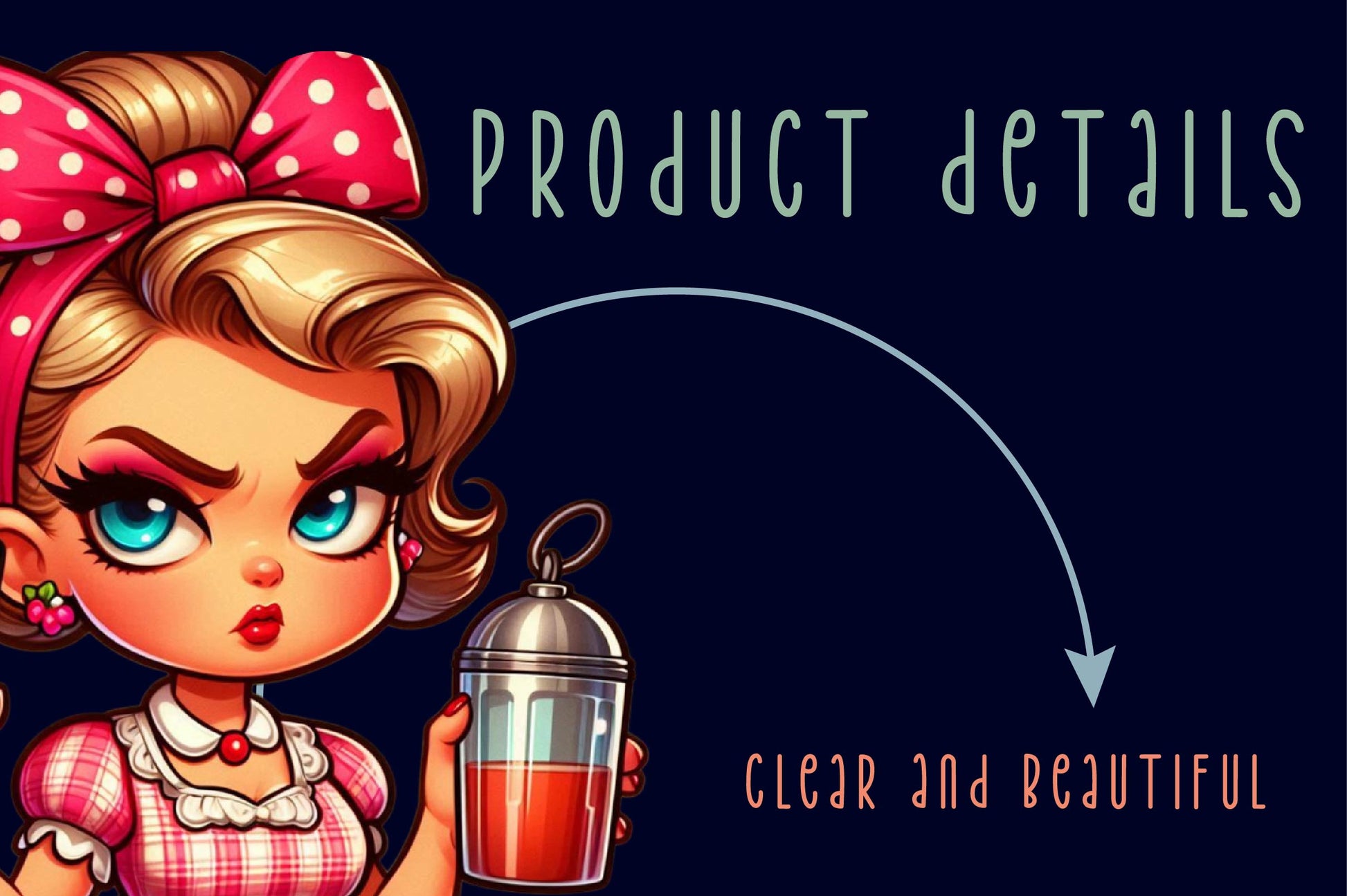 Retro Pin Up Housewife Coffee Clipart Bundle - CraftNest - Digital Crafting and Art