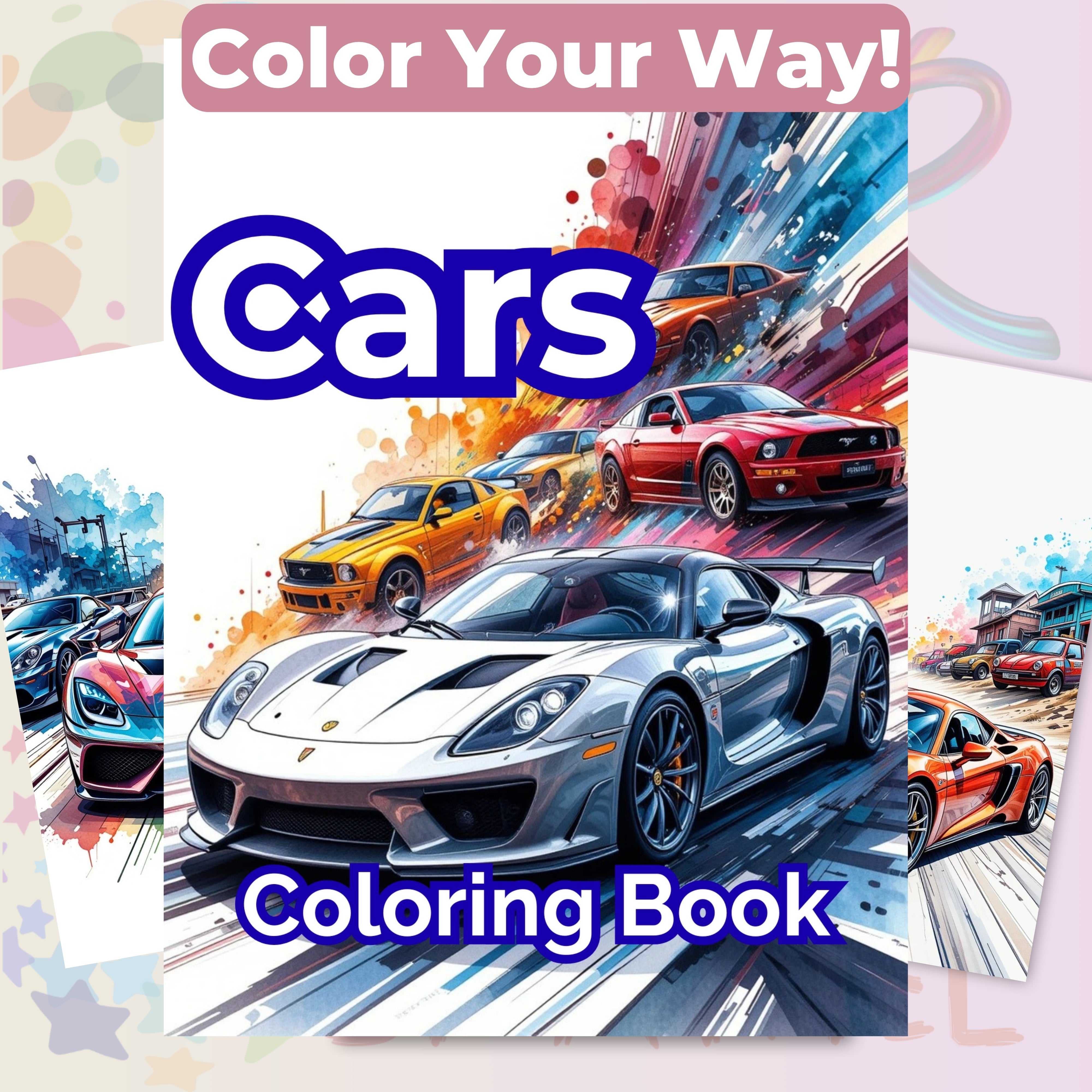 Cars Coloring Books Bundle