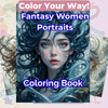 Fantasy Women Portraits Coloring Book Bundle