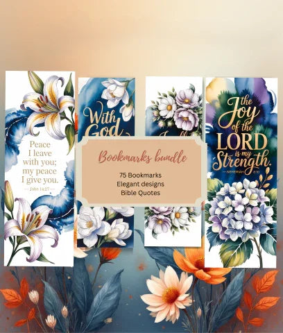 Bible Quotes Bookmarks Junk Journal Bundle - CraftNest - Digital Crafting and Art