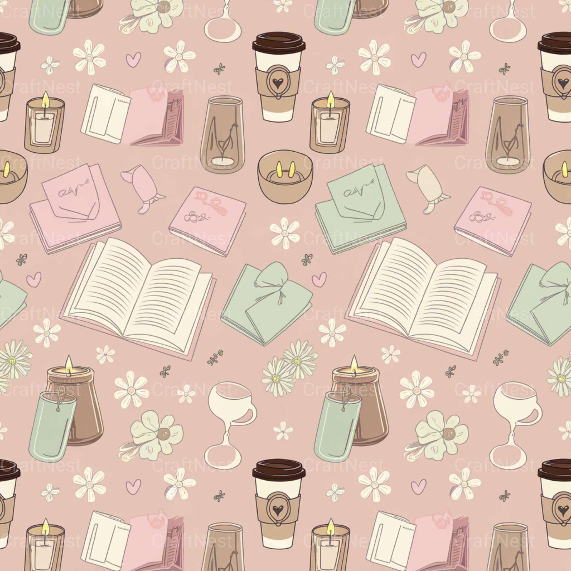 Pink Coffee Texture Papers - CraftNest - Digital Crafting and Art
