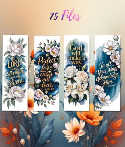 Bible Quotes Bookmarks Junk Journal Bundle - CraftNest - Digital Crafting and Art