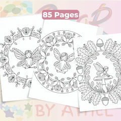 Fairy Mandala Coloring Book Bundle - CraftNest - Digital Crafting and Art