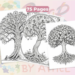 Tree of Life Coloring Book Bundle - CraftNest - Digital Crafting and Art