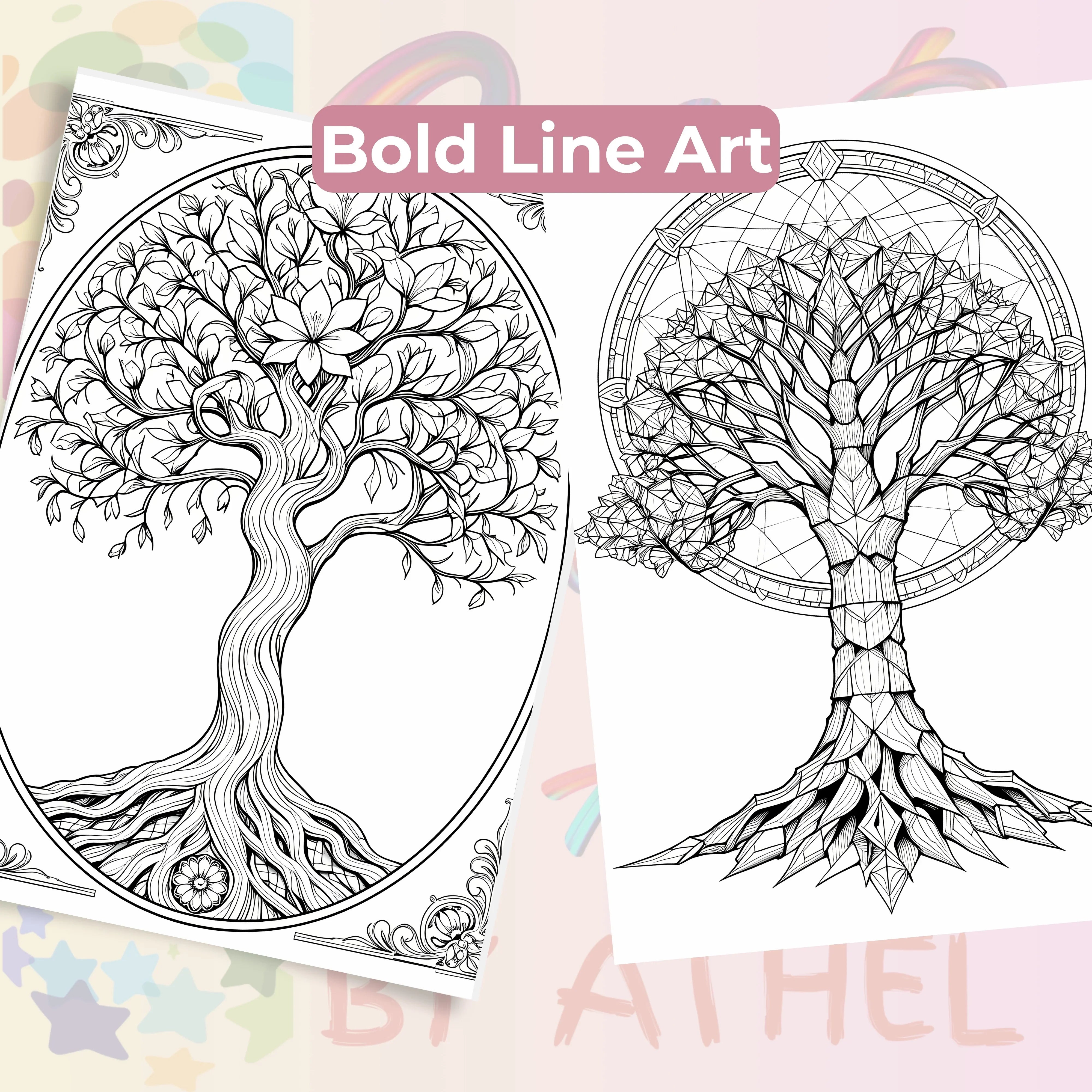 Tree of Life Coloring Book Bundle - CraftNest - Digital Crafting and Art