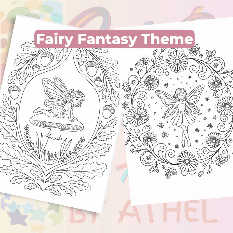 Fairy Mandala Coloring Book Bundle - CraftNest - Digital Crafting and Art