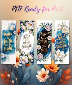 Bible Quotes Bookmarks Junk Journal Bundle - CraftNest - Digital Crafting and Art