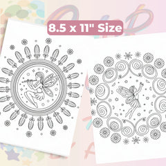 Fairy Mandala Coloring Book Bundle - CraftNest - Digital Crafting and Art