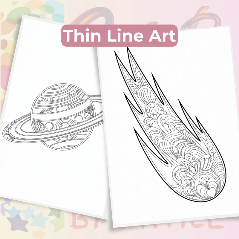 Zentangle & Monochrome Celestial Coloring Books Bundle - CraftNest - Digital Crafting and Art