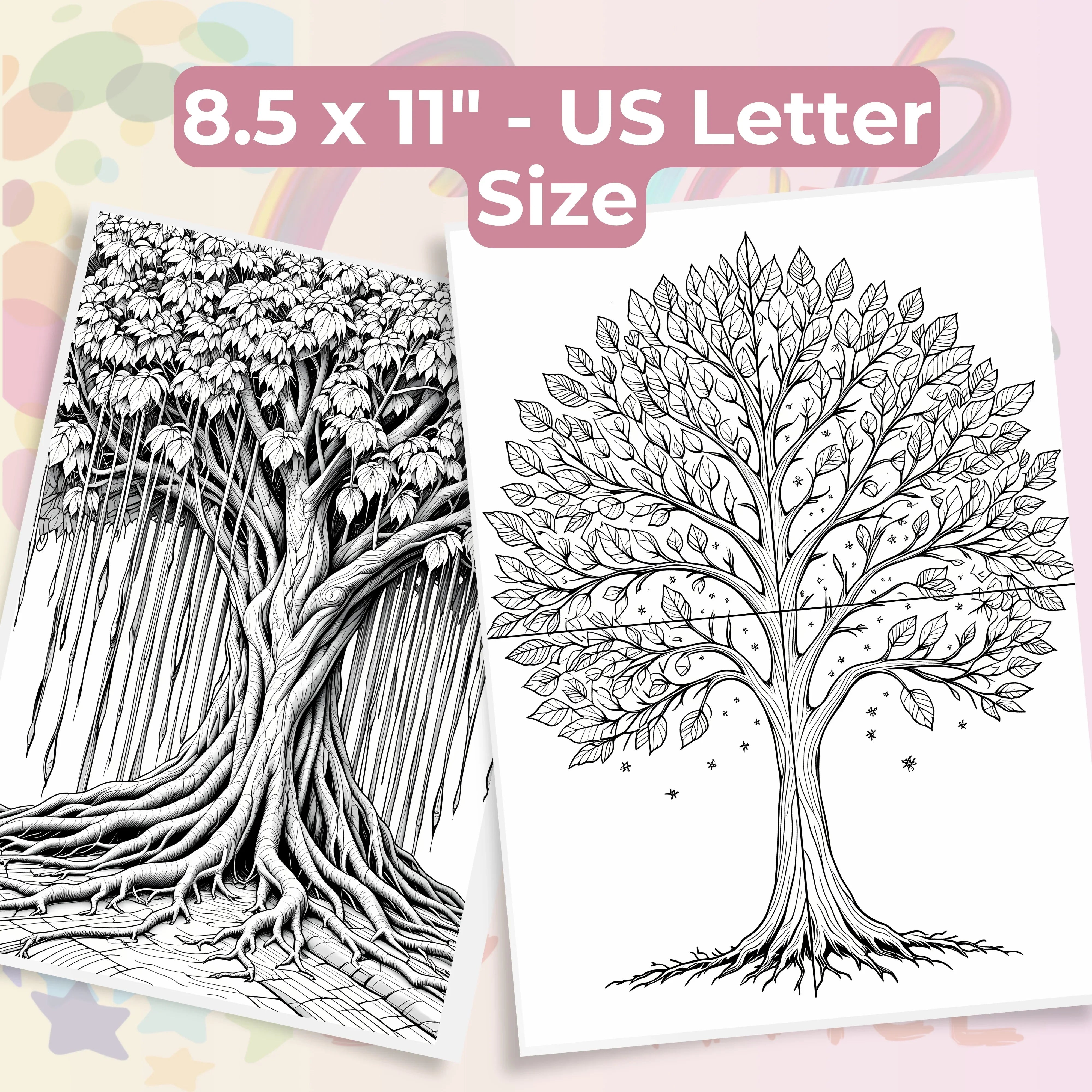 Tree of Life Coloring Book Bundle - CraftNest - Digital Crafting and Art
