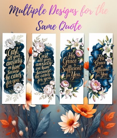 Bible Quotes Bookmarks Junk Journal Bundle