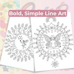 Fairy Mandala Coloring Book Bundle - CraftNest - Digital Crafting and Art