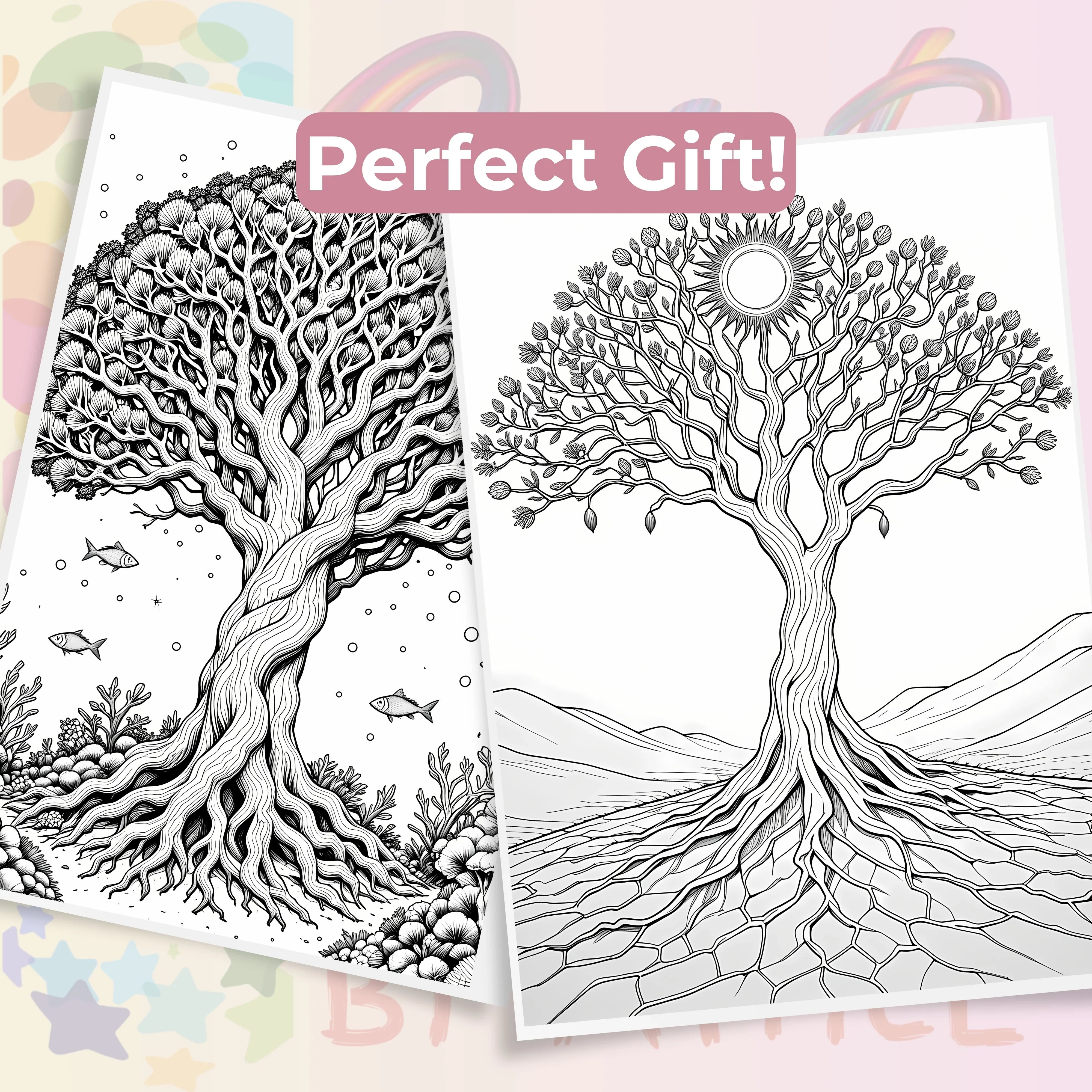 Tree of Life Coloring Book Bundle - CraftNest - Digital Crafting and Art
