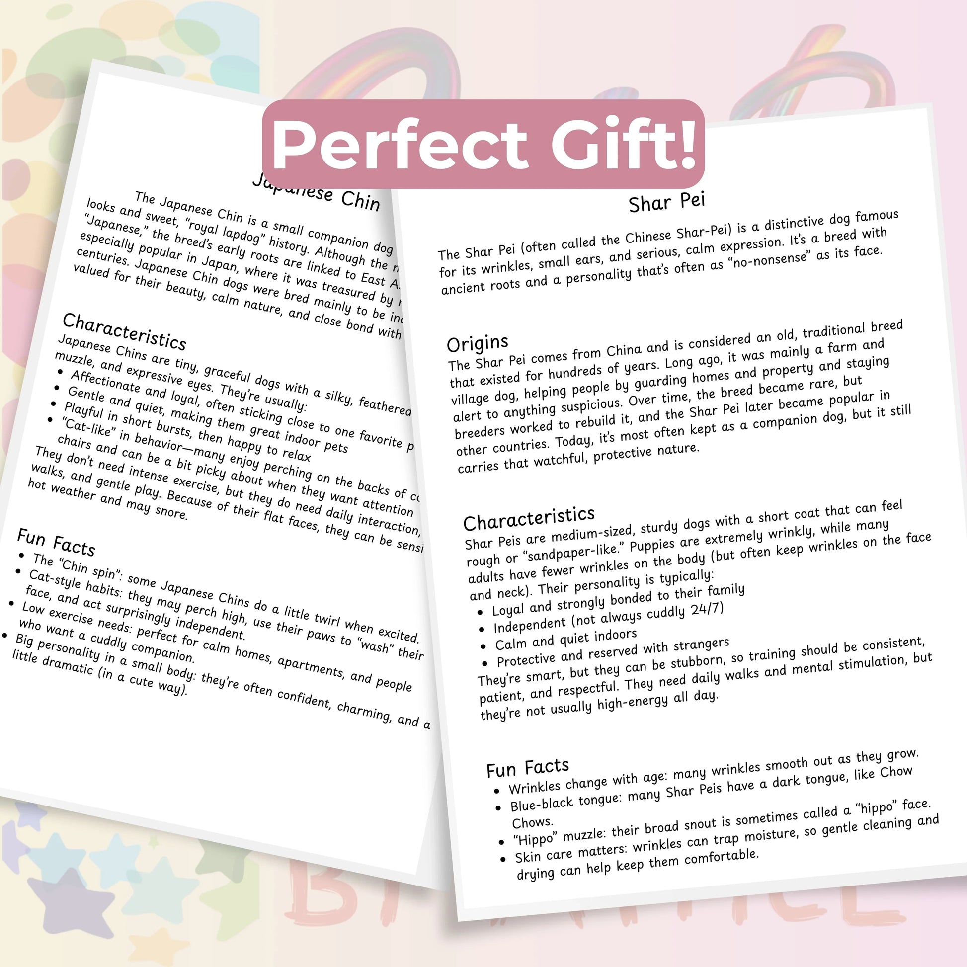 Dog Breeds Coloring Book & Fun Facts Bundle - CraftNest - Digital Crafting and Art