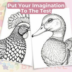 Bird Portraits Coloring Book Bundle - CraftNest - Digital Crafting and Art