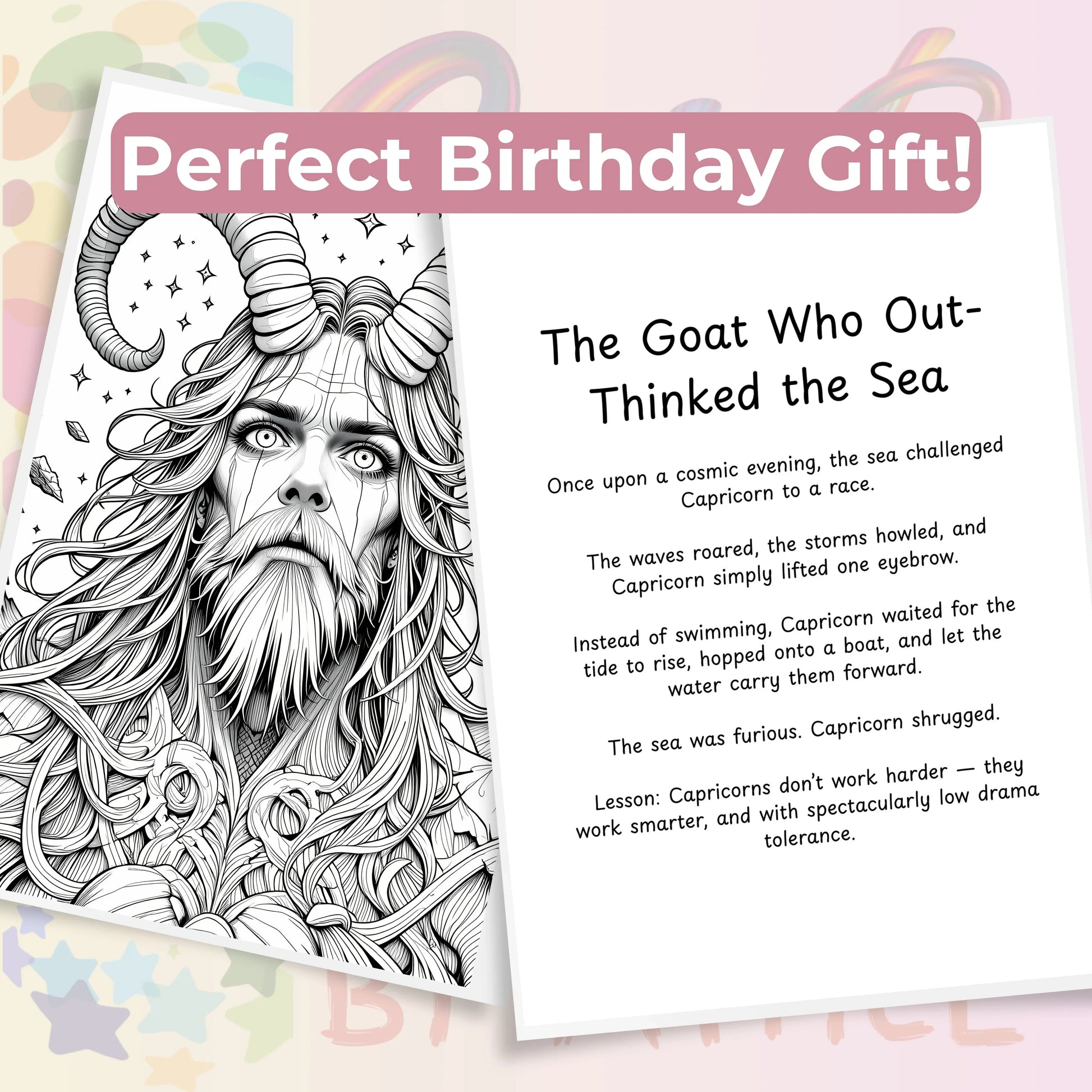 Capricorn Coloring Book Bundle - CraftNest - Digital Crafting and Art