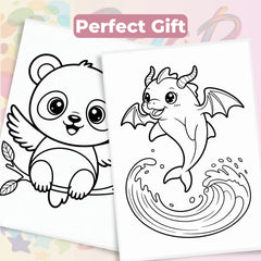 Chibi Fantasy Creatures Coloring Book Bundle - CraftNest - Digital Crafting and Art