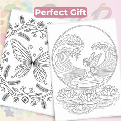 Fairy Mandala Coloring Book Bundle - CraftNest - Digital Crafting and Art