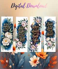 Bible Quotes Bookmarks Junk Journal Bundle - CraftNest - Digital Crafting and Art