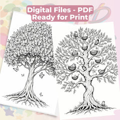 Tree of Life Coloring Book Bundle - CraftNest - Digital Crafting and Art
