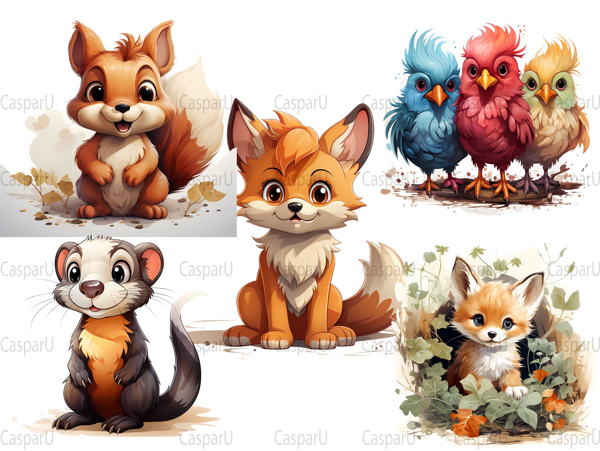 Cute Farm Animals Clipart - CraftNest