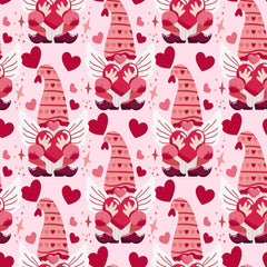 Valentines Day Gnome Seamless Digital Paper - CraftNest - Digital Crafting and Art