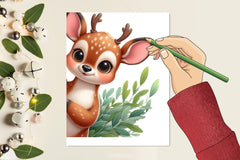 Cute Deer Clipart Bundle - CraftNest - Digital Crafting and Art