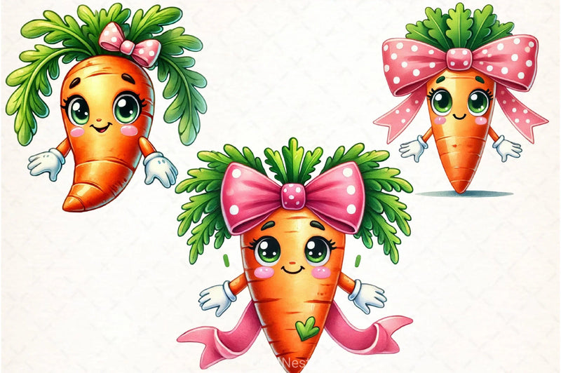 Funny Carrots Clipart Bundle - CraftNest - Digital Crafting and Art