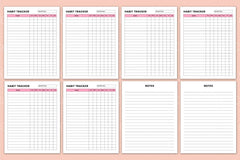 Days Habit Tracker: Boost Your Productivity - CraftNest - Digital Crafting and Art