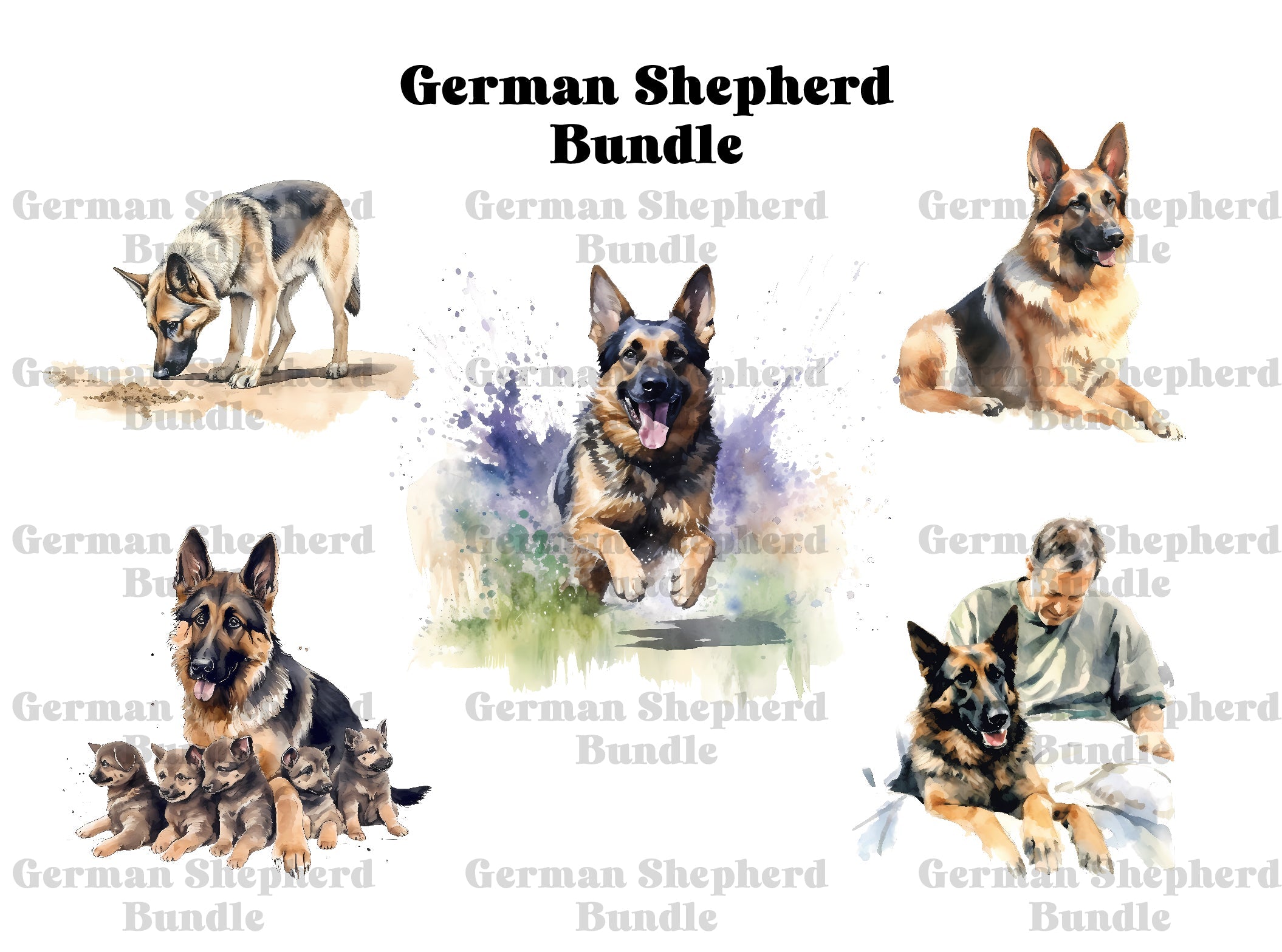 German Shepherd - CraftNest - Digital Crafting and Art