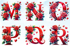 Valentine's Letters Clipart Bundle - CraftNest - Digital Crafting and Art