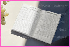 Monthly Budget Planner - CraftNest - Digital Crafting and Art