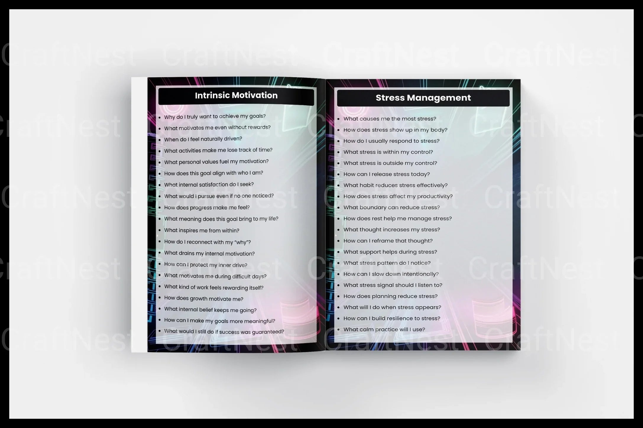 Goal Productivity Prompts for Enhanced Focus - CraftNest - Digital Crafting and Art