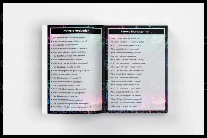 Goal Productivity Prompts for Enhanced Focus - CraftNest - Digital Crafting and Art