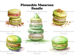 Pistachio Macarons Clipart - CraftNest