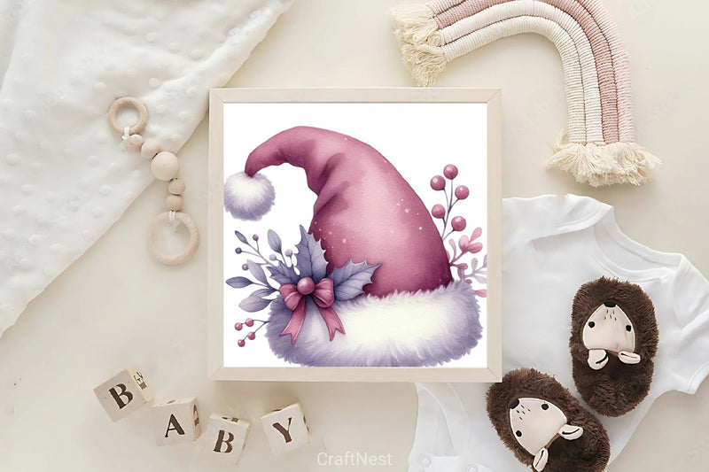 Christmas Santa Hat Clipart Bundle - CraftNest - Digital Crafting and Art