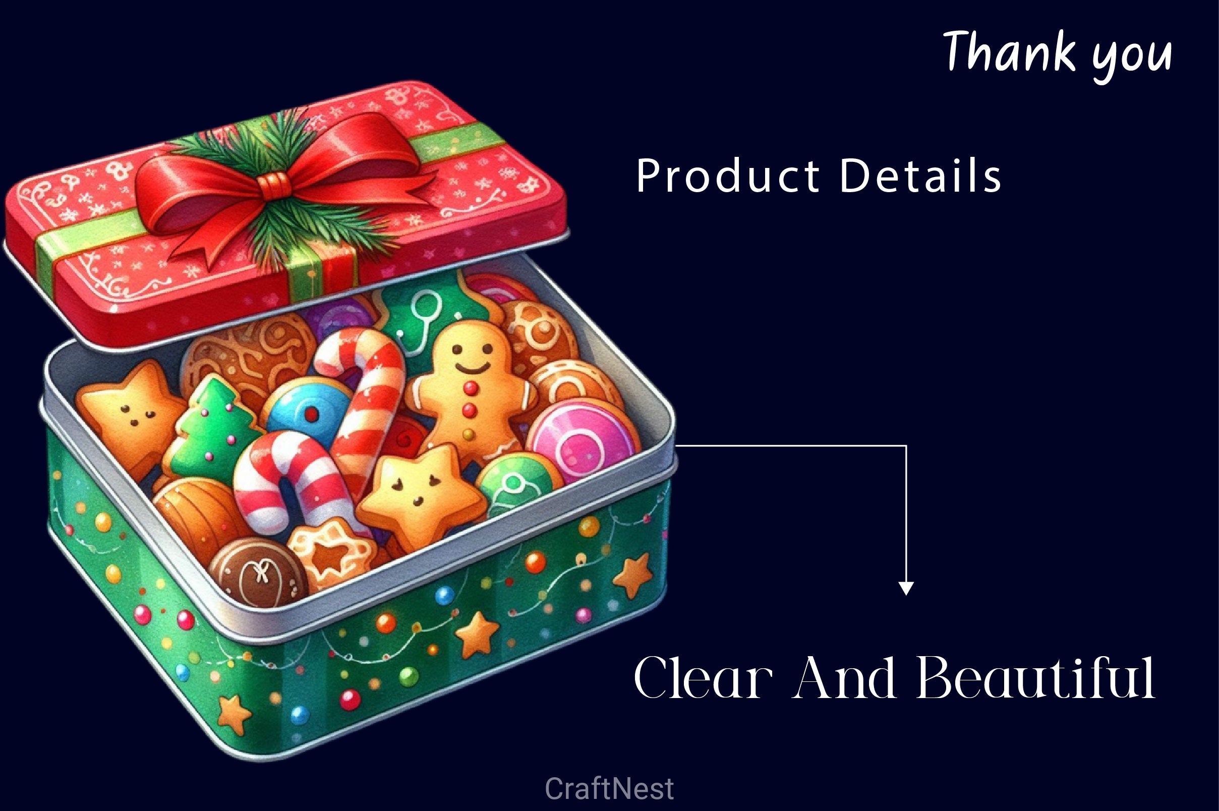 Holiday Christmas Cookies Clipart Bundle 3