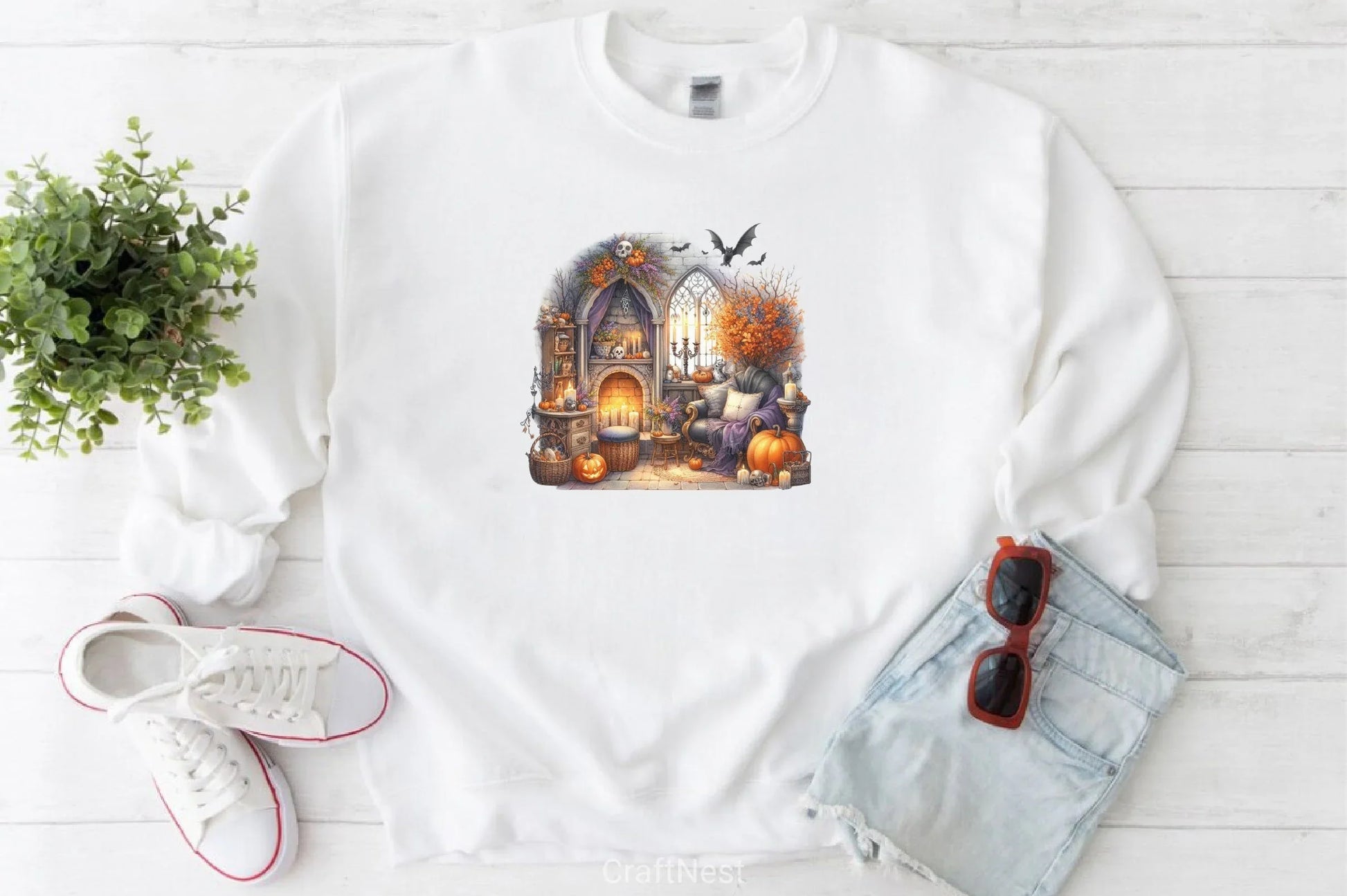 Halloween Rooms Clipart Bundle - CraftNest - Digital Crafting and Art