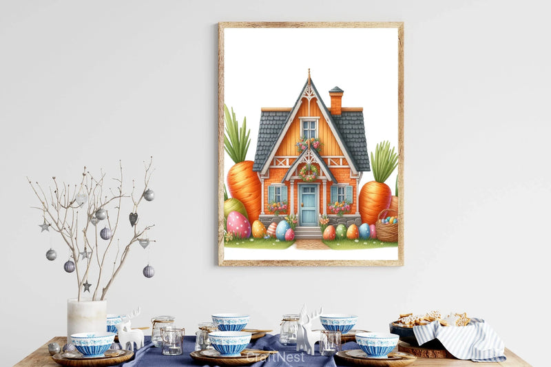 Carrot House Clipart Bundle 1 - CraftNest - Digital Crafting and Art