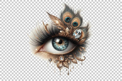 Glitter Glamorous Eye Clipart Bundle 1 - CraftNest - Digital Crafting and Art