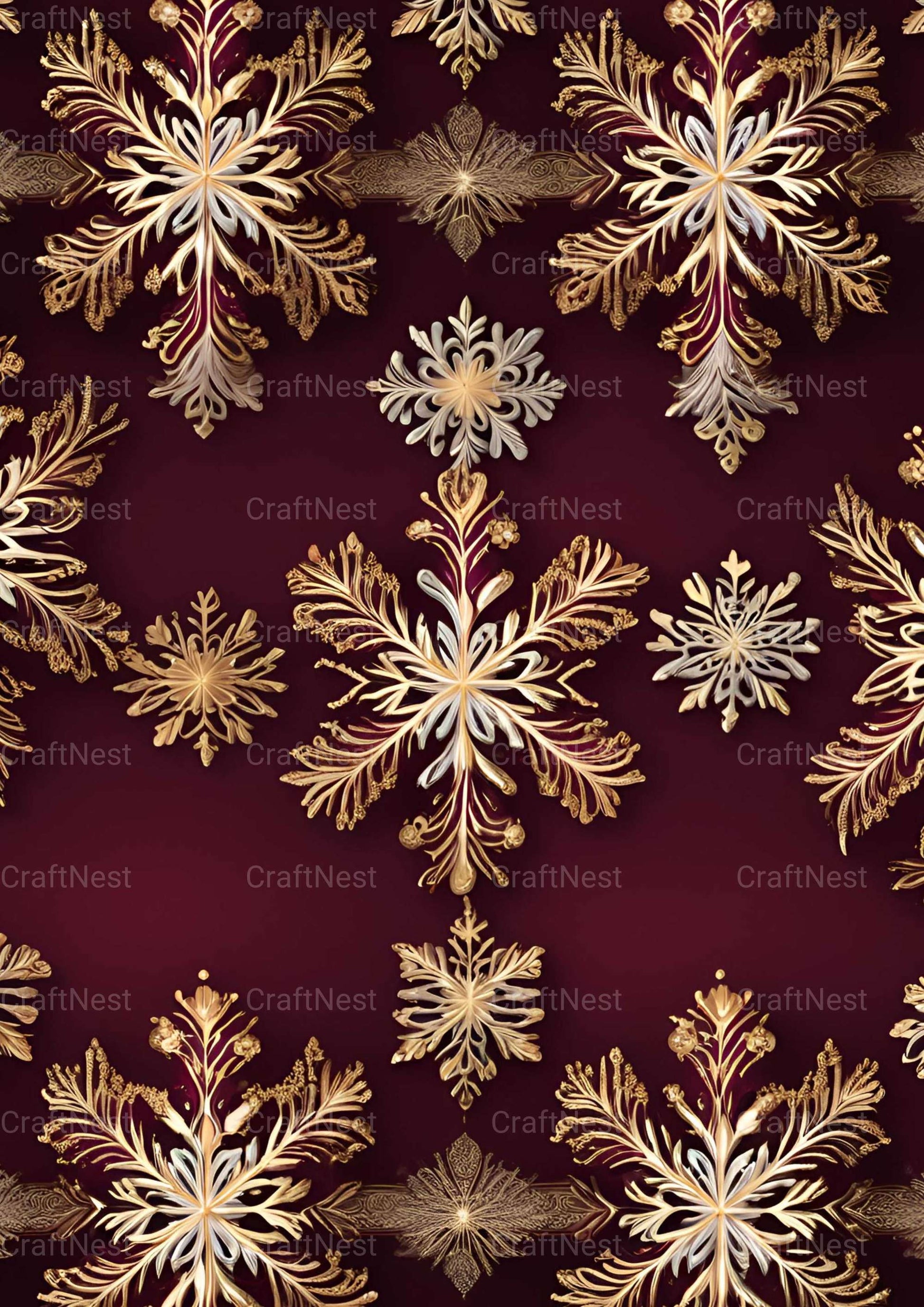 Snowflake Textures - CraftNest - Digital Crafting and Art