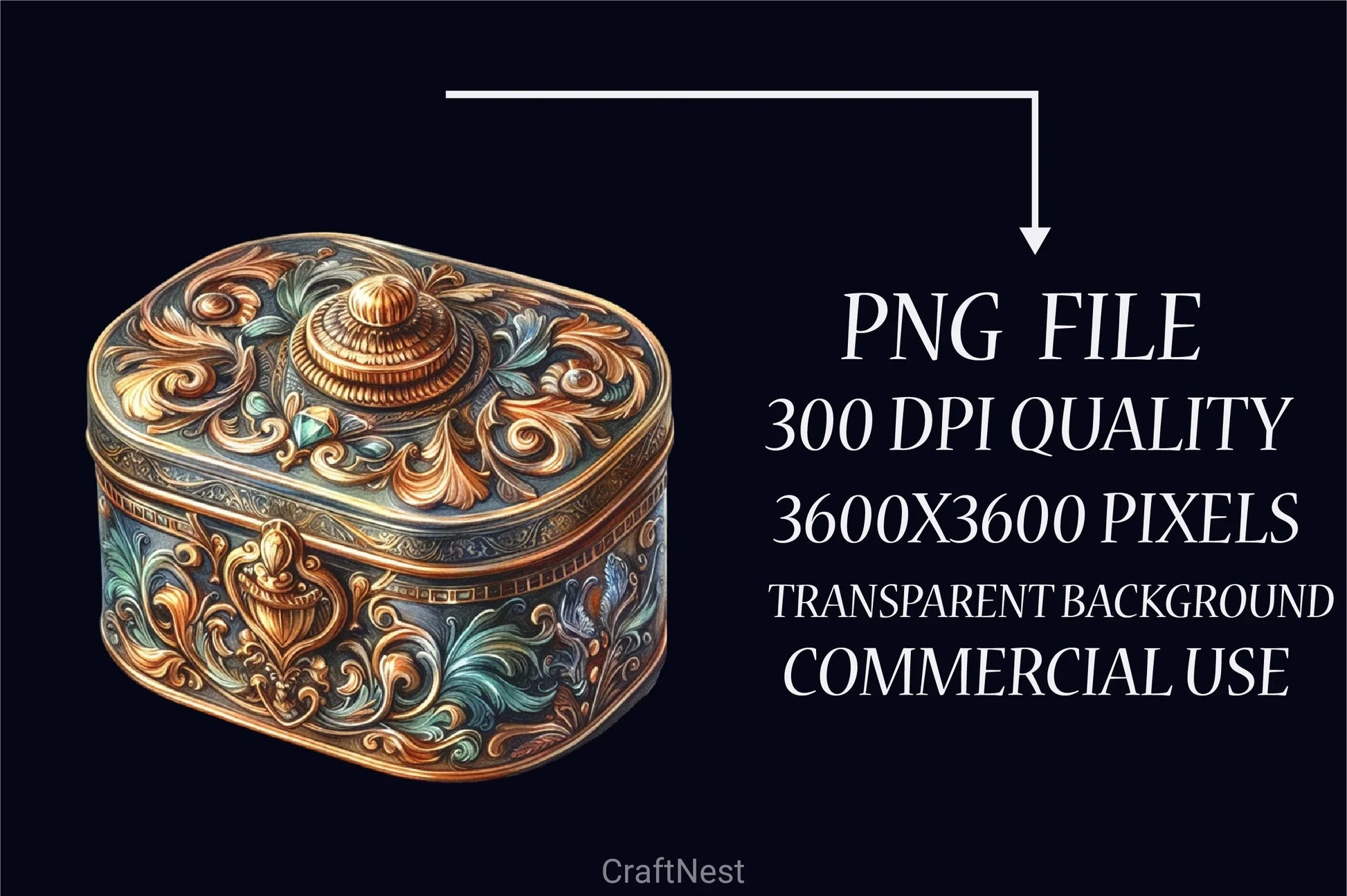 Vintage Tin Clipart Bundle - CraftNest - Digital Crafting and Art