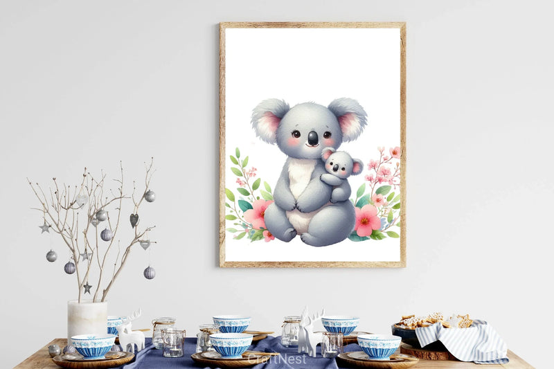 Mother's Day Koala Clipart Bundle - CraftNest - Digital Crafting and Art
