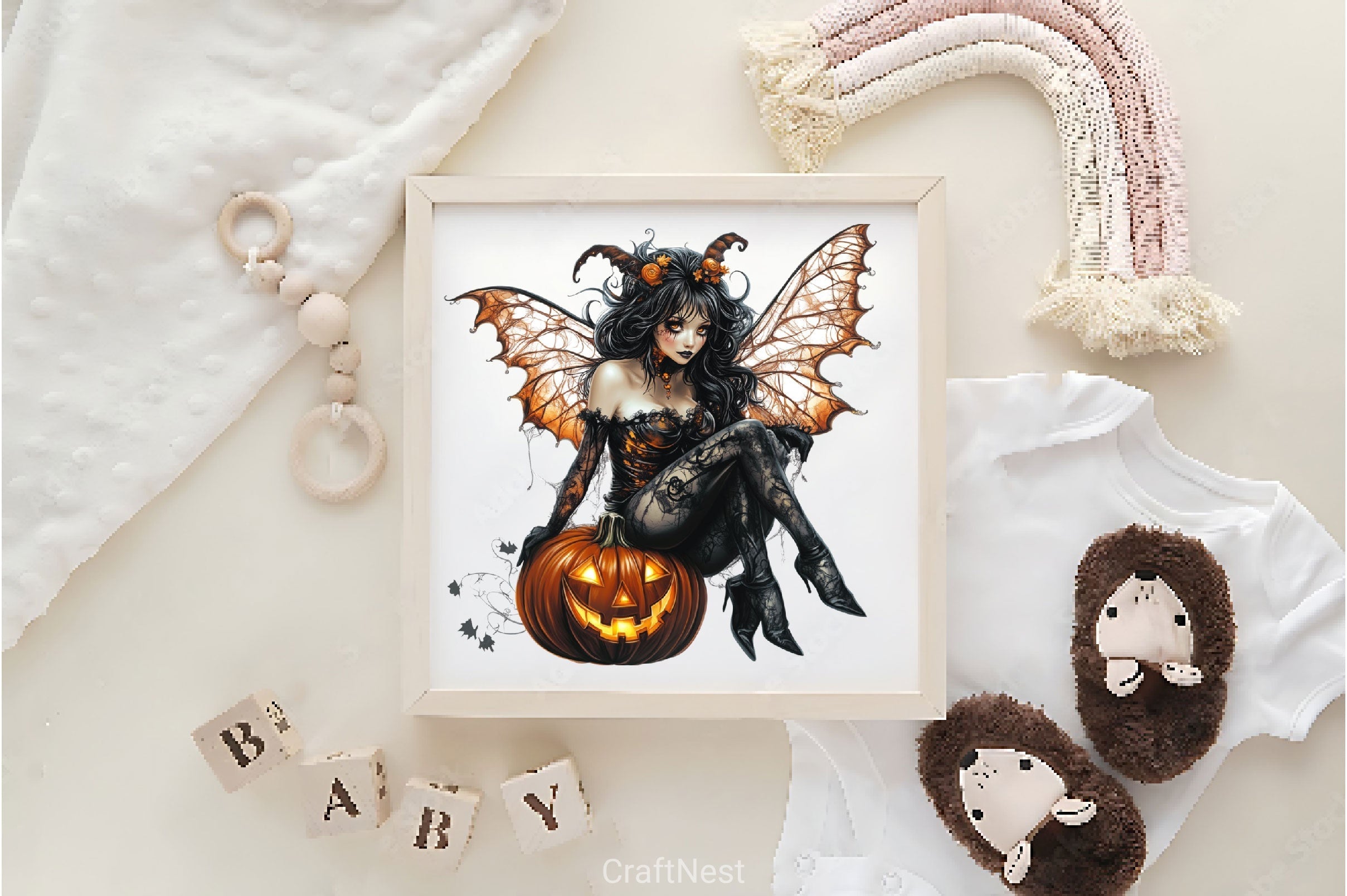 Halloween Fairy Gothic Fairy Clipart Bundle