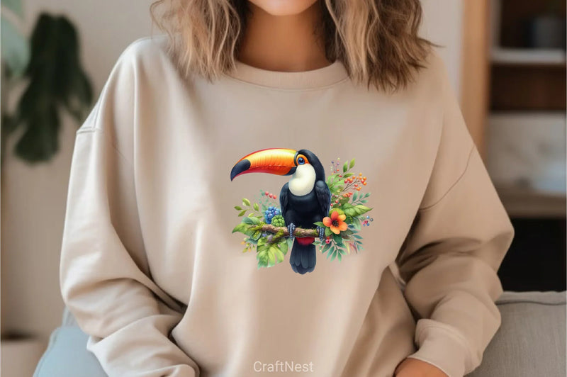 Toucan Rainforest Clipart Bundle - CraftNest - Digital Crafting and Art